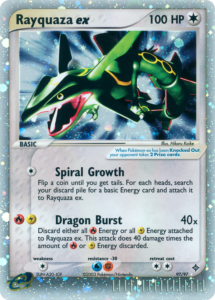 Rayquaza Pokémon Card