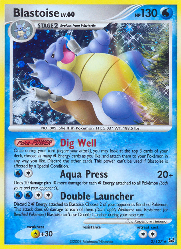 Blastoise (2/127) - Platinum Pokémon Card