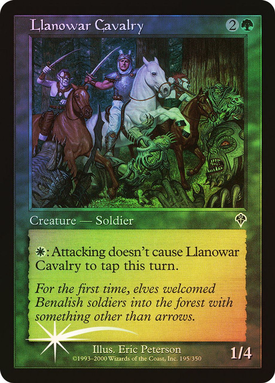 Llanowar Cavalry (Invasion - Foil) Trading Card