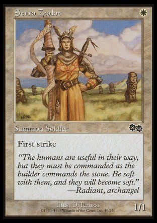 Serra Zealot (Urza's Saga) Trading Card