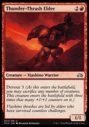 Thunder-Thrash Elder (Planechase Anthology decks) Trading Card