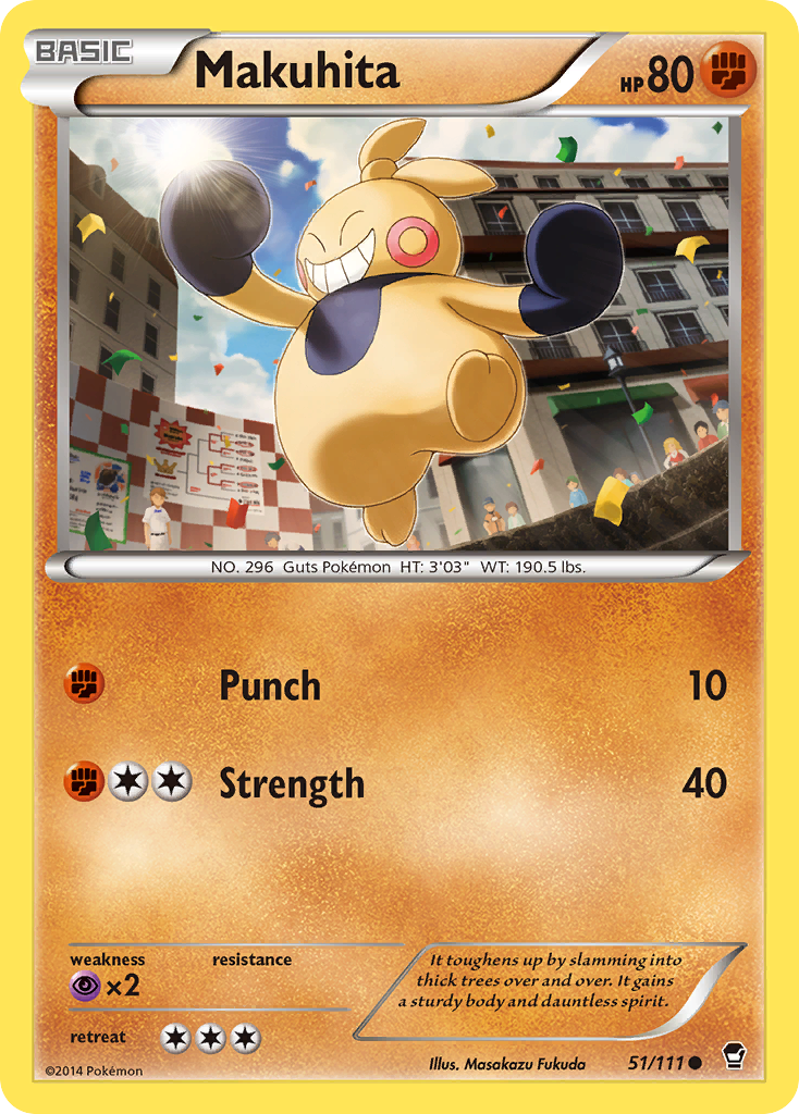 Makuhita (51/111) - Furious Fists Pokémon Card