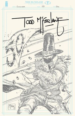 Gunslinger Spawn #50 (Cvr H Inc 1:1000 Todd Mcfarlane Signed Pencil Variant)