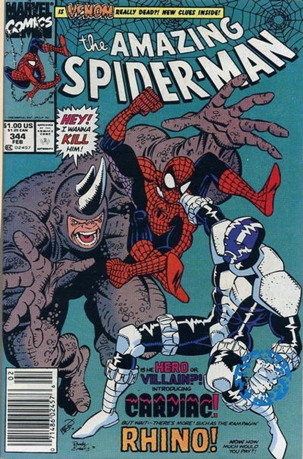 Amazing Spider-Man #344 (Newsstand Edition)