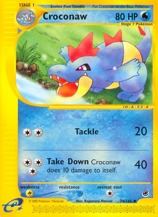 Croconaw (74/165) - Expedition Base Set Pokémon Card