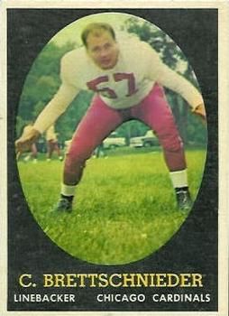 Carl Brettschneider 1958 Topps #28 Sports Card