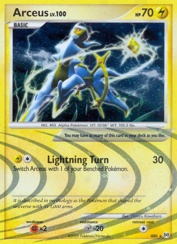 Arceus (AR6) - Arceus Pokémon Card