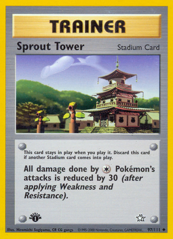 Sprout Tower (97/111) - Neo Genesis Pokémon Card