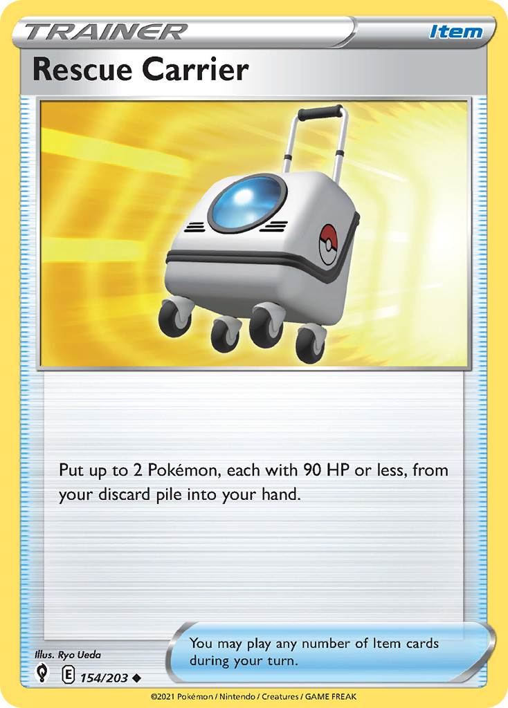 Rescue Carrier (Trainer: Item) (154/203) - Evolving Skies Pokémon Card