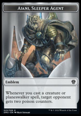 Emblem Ajani, Sleeper Agent (Dominaria United) Trading Card