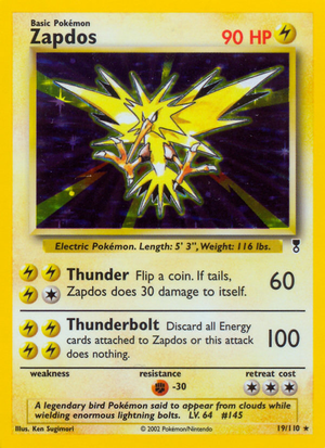 Zapdos (19/110) - Legendary Collection (Reverse Holo)