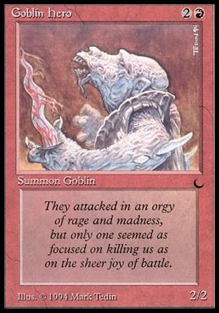 Goblin Hero (The Dark) Trading Card