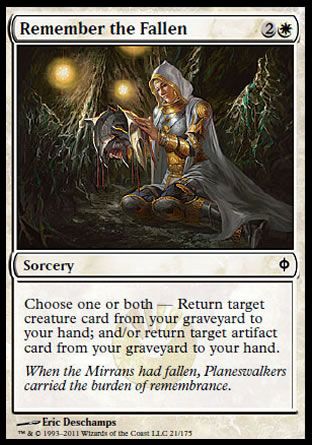 Remember the Fallen (New Phyrexia) Trading Card