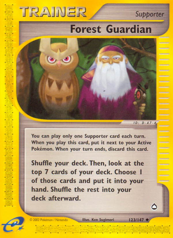 Forest Guardian (Trainer: Supporter) (123/147) - Aquapolis Pokémon Card