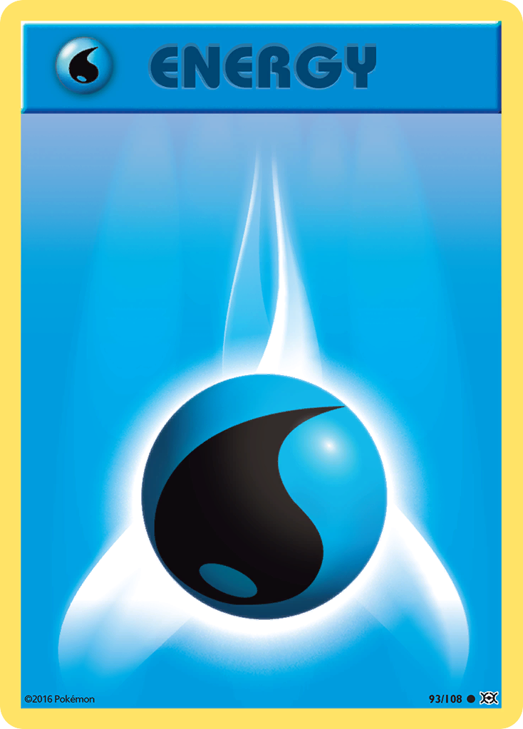 Water Energy (93/108) - Evolutions Pokémon Card