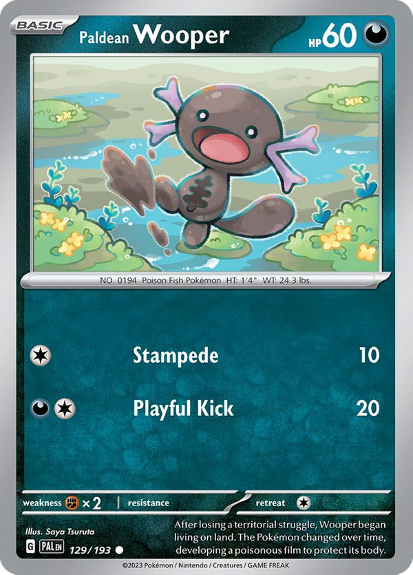 Paldean Wooper (129/193) - Paldea Evolved