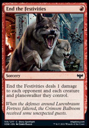 End the Festivities (Innistrad: Crimson Vow) Trading Card