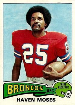 Haven Moses 1975 Topps #17 Sports Card