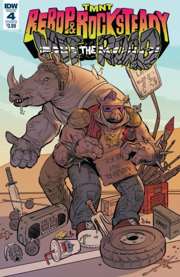 Teenage Mutant Ninja Turtles: Bebop & Rocksteady Hit the Road #4 (Cover B Strahm)