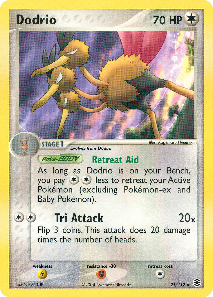 Dodrio (21/112) - FireRed & LeafGreen Pokémon Card