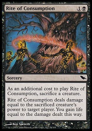 Rite of Consumption (Shadowmoor) Trading Card