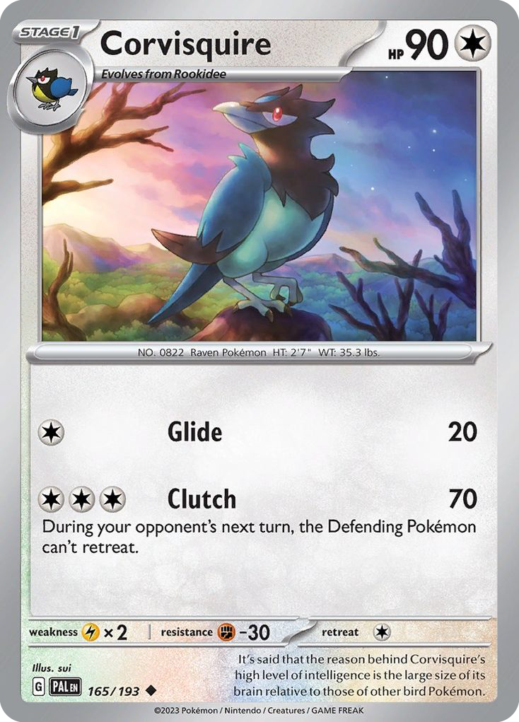 Corvisquire (165/193) - Paldea Evolved Pokémon Card