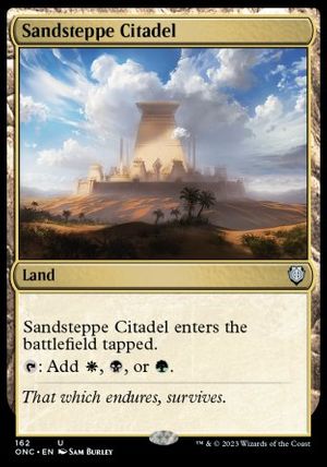 Sandsteppe Citadel (Phyrexia: All Will Be One Commander Decks)