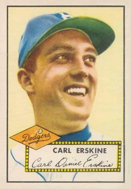 Carl Erskine 1952 Topps #250 Sports Card