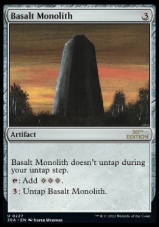 Basalt Monolith (Magic 30th Anniversary Edition) Trading Card