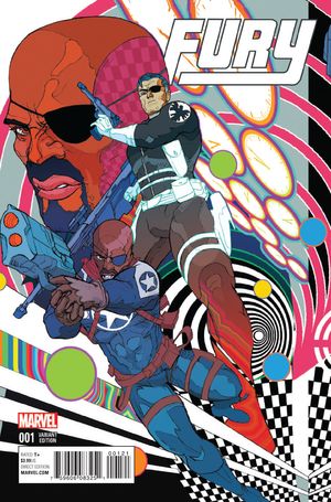 Fury Shield 50th Anniversary #1 (Ward Variant)