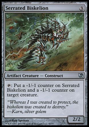 Serrated Biskelion (Elspeth vs. Tezzeret) Trading Card