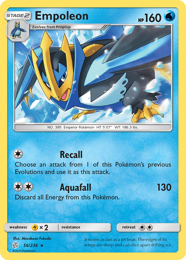 Empoleon (56/236) - Cosmic Eclipse Pokémon Card