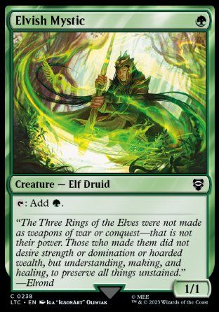 Elvish Mystic (The Lord of the Rings Commander Decks) Trading Card