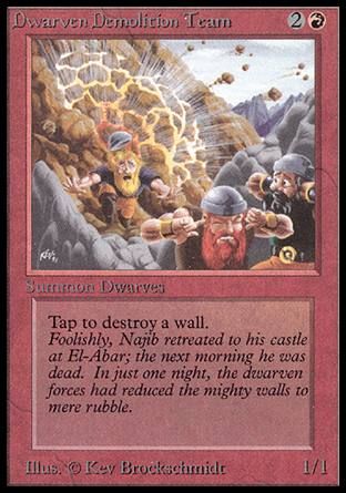 Dwarven Demolition Team (Beta) Trading Card