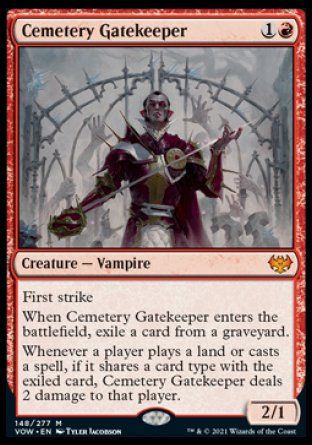 Cemetery Gatekeeper (Innistrad: Crimson Vow) Trading Card