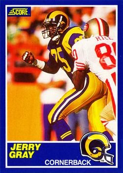 Jerry Gray 1989 Score #25 Sports Card