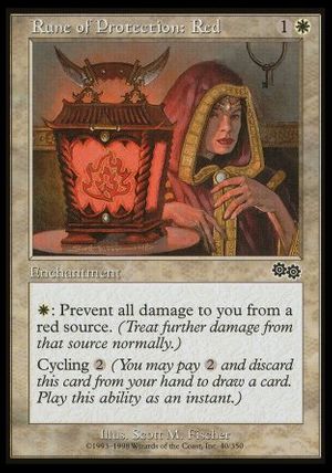 Rune of Protection: Red (Urza's Saga)