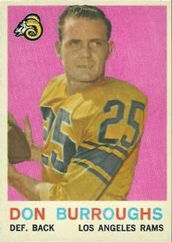 Don Burroughs 1959 Topps #59 Sports Card