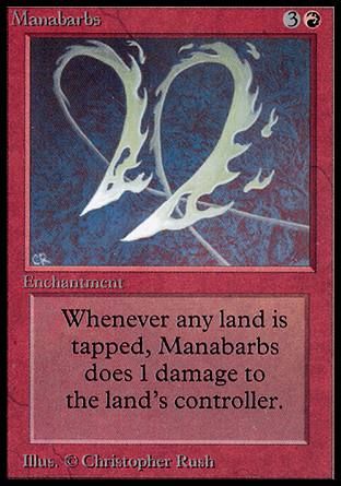 Manabarbs (Alpha) Trading Card