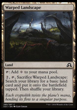 Warped Landscape (Shadows over Innistrad) Trading Card