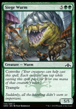 Siege Wurm (Guilds of Ravnica) Trading Card