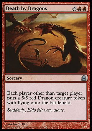 Death by Dragons (MTG Commander) Trading Card