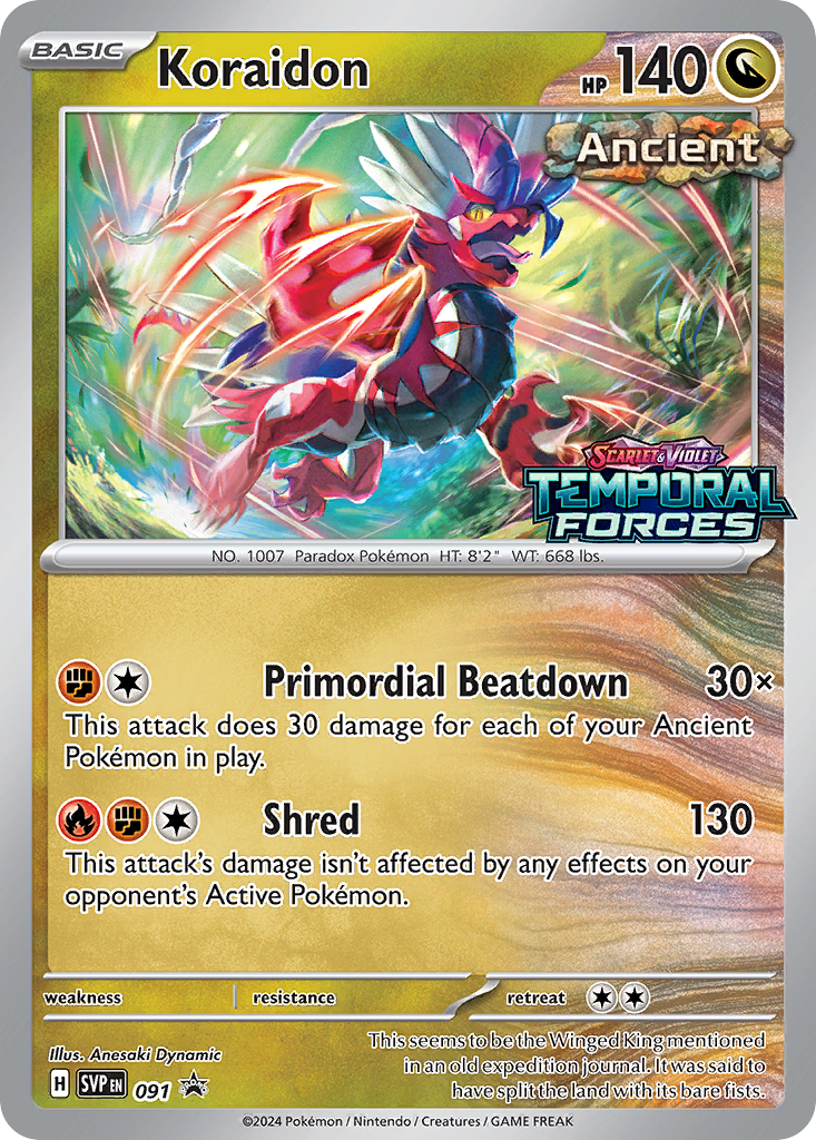 Koraidon (91/148) - Scarlet & Violet Black Star Promos Pokémon Card