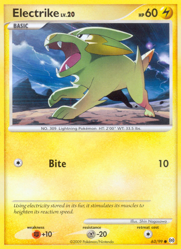 Electrike (63/99) - Arceus Pokémon Card