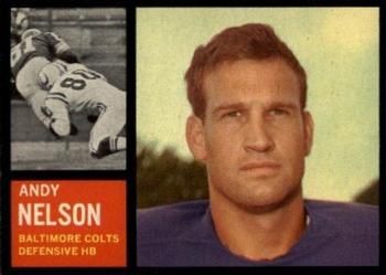 Andy Nelson 1962 Topps #10 Sports Card