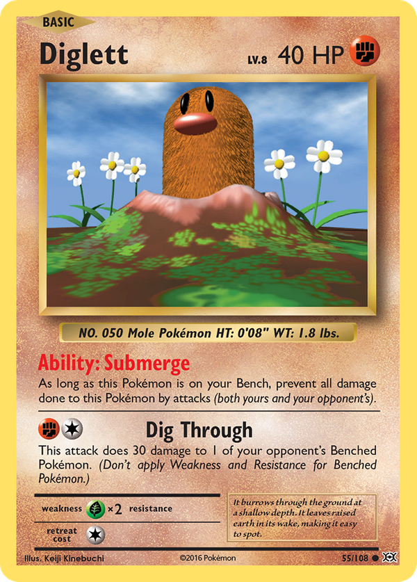 Diglett (55/108) - Evolutions