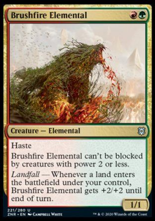 Brushfire Elemental (Zendikar Rising) Trading Card