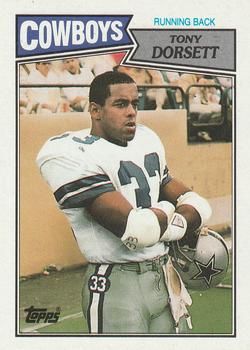 Tony Dorsett 1987 Topps #263 Sports Card