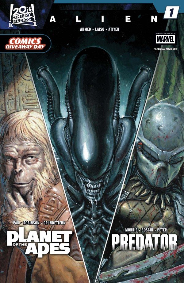 Comics Giveaway Day 2026: Alien, Predator & Planet of the Apes #1 Comic