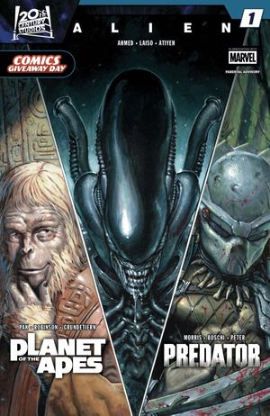 Comics Giveaway Day 2026: Alien, Predator & Planet of the Apes #1